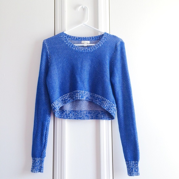 Urban Outfitters Tops - Urban Outfitters Blue Cropped Sweater